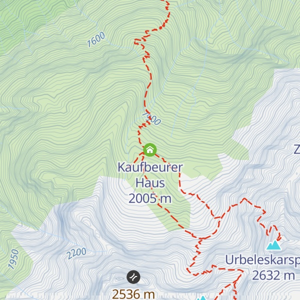 Map of Kaufbeurer Haus