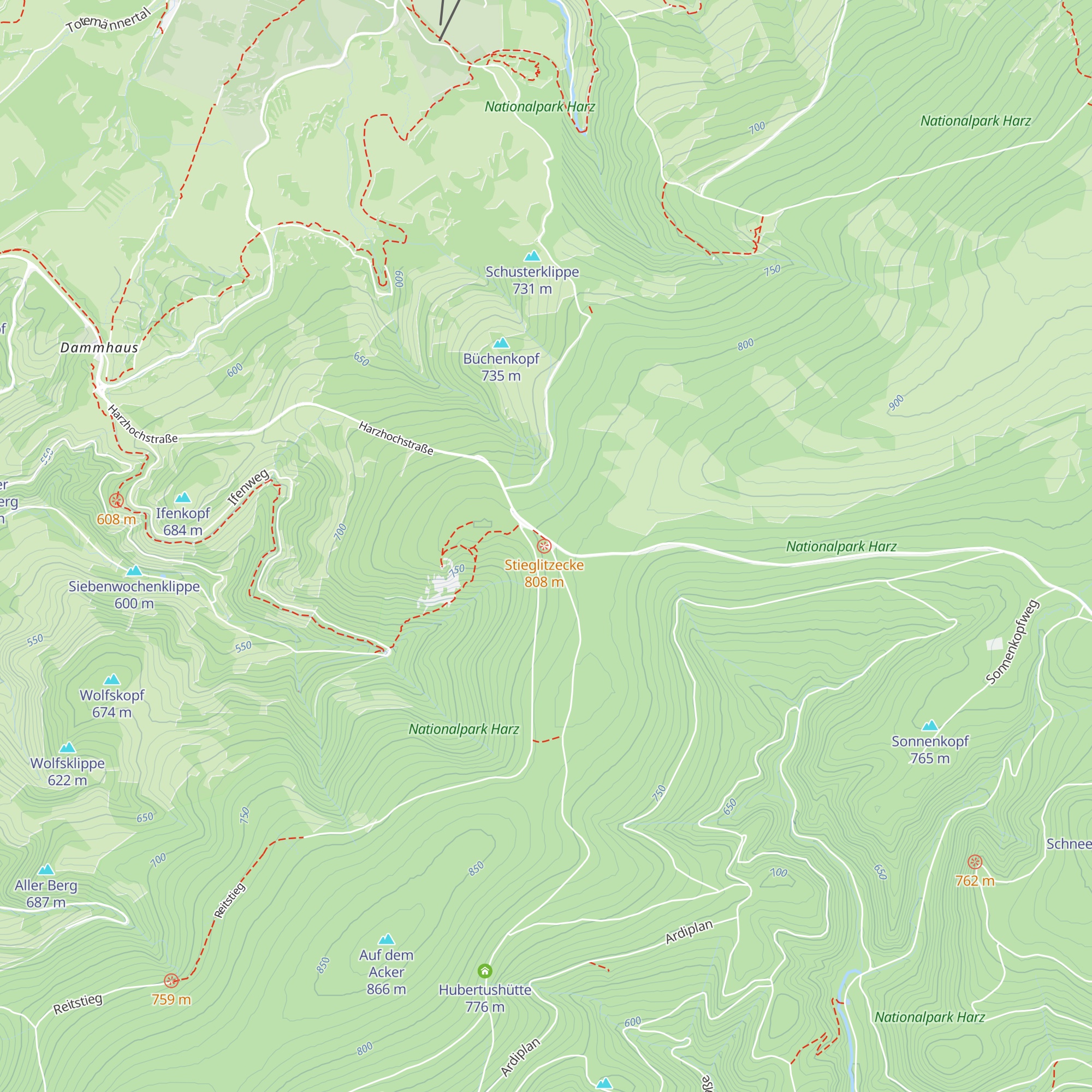 Magdeburger Hütte map
