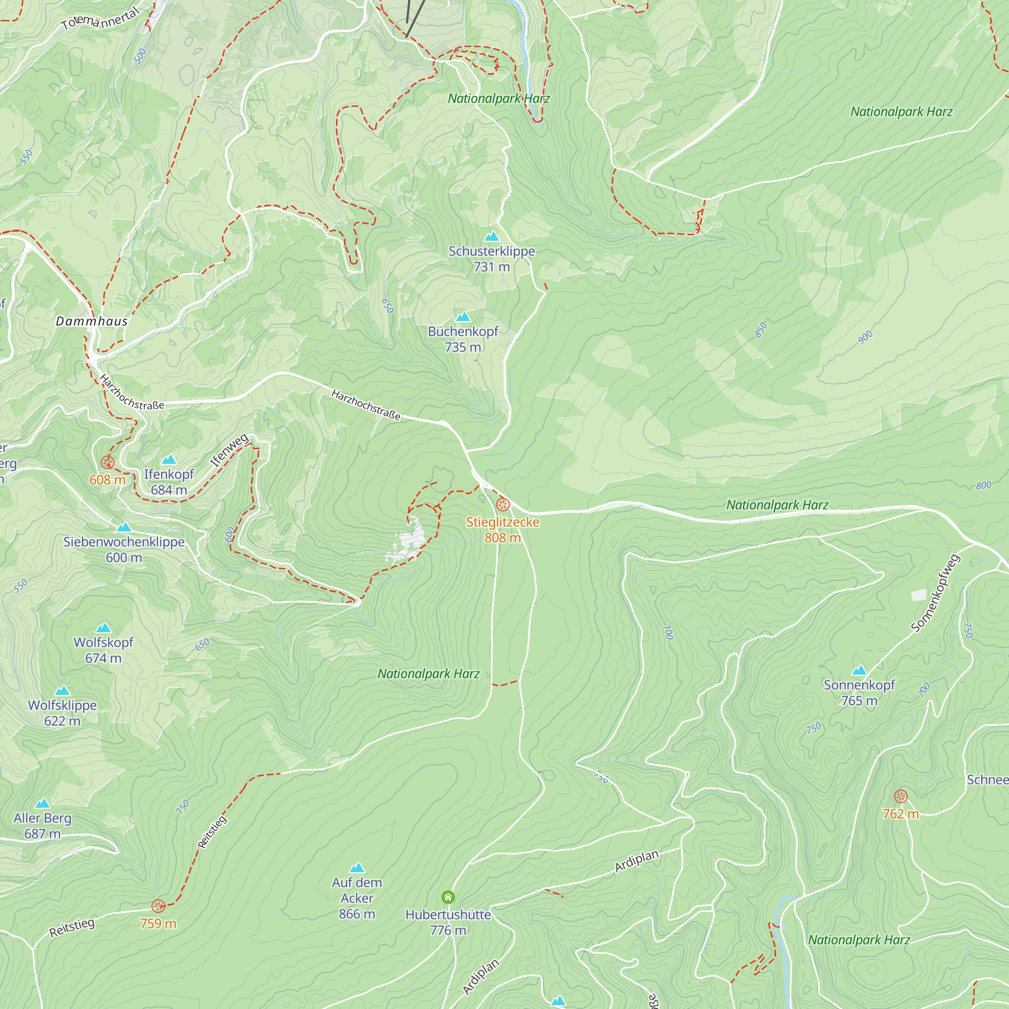 Magdeburger Hütte map