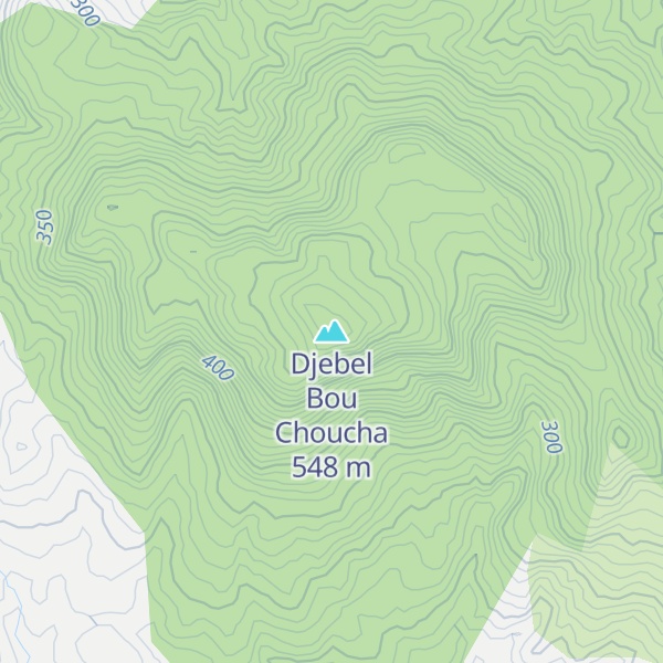 Map of Djebel Bou Choucha