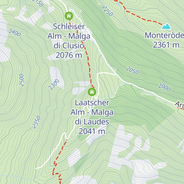 Map of Laatscher Alm - Malga di Laudes