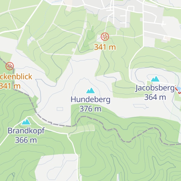 Map of Hundeberg