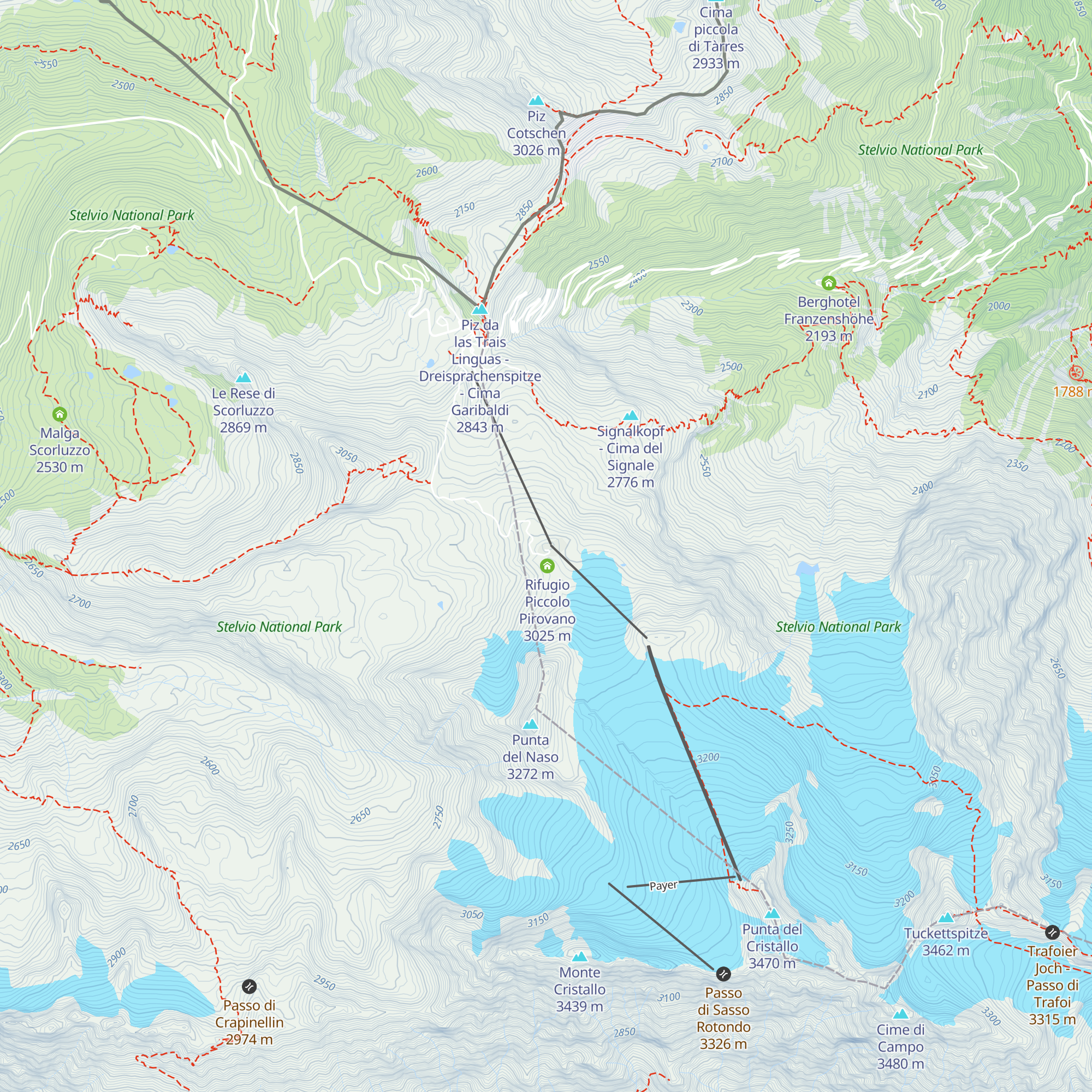 Hotel Baita Ortler map