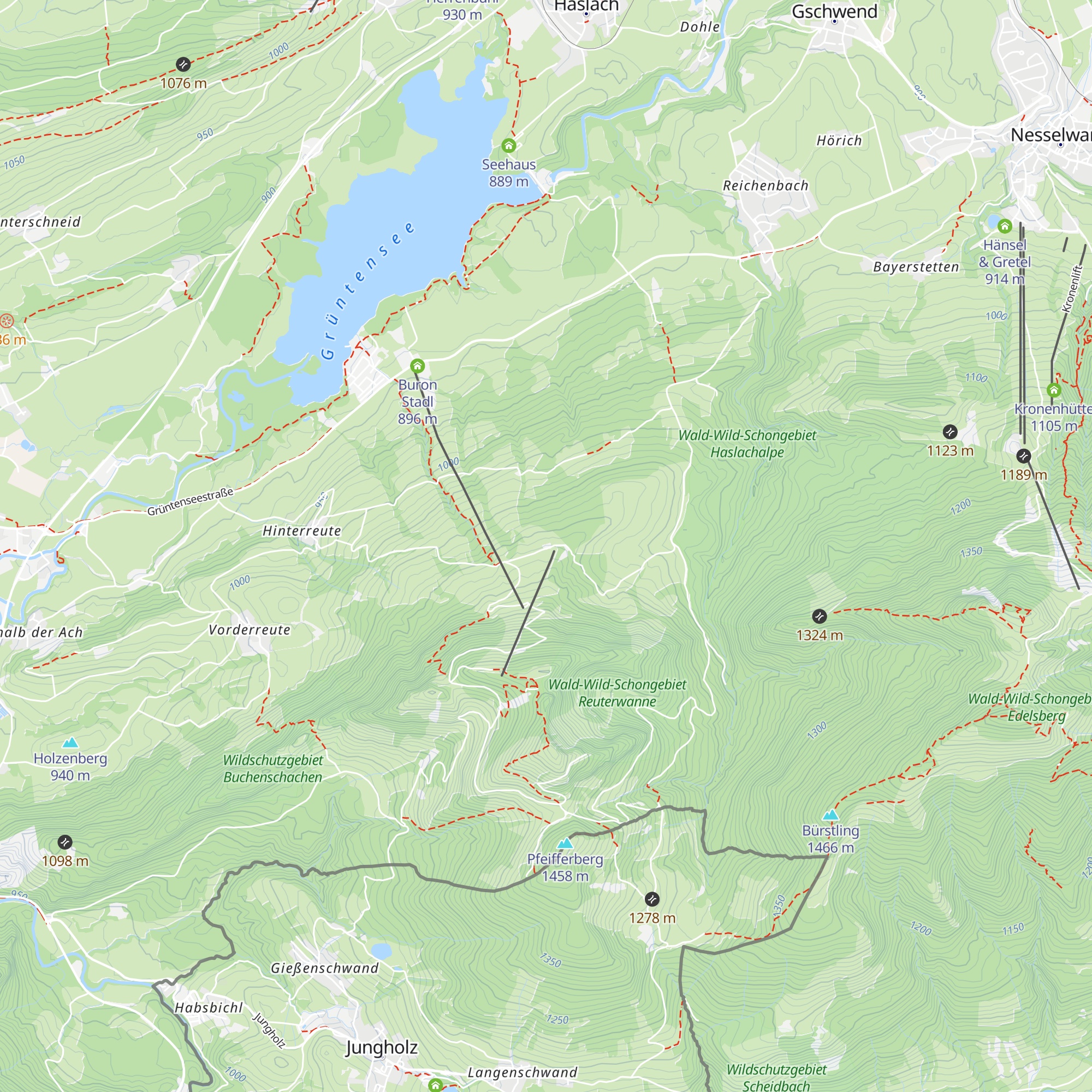 Buronhütte map