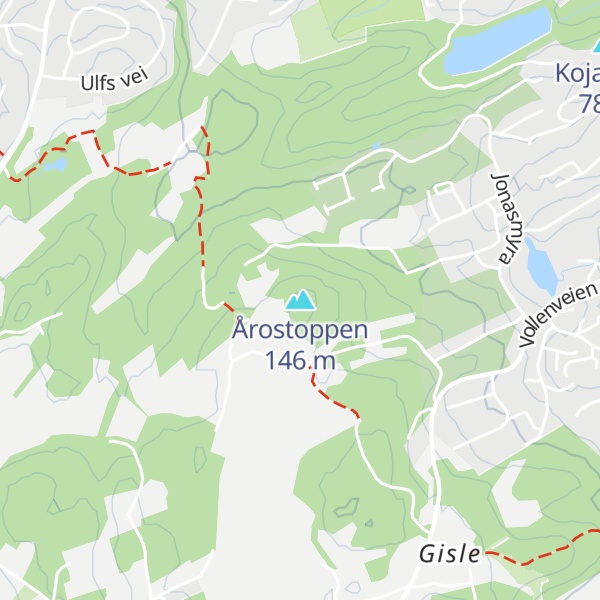 Map of Årostoppen