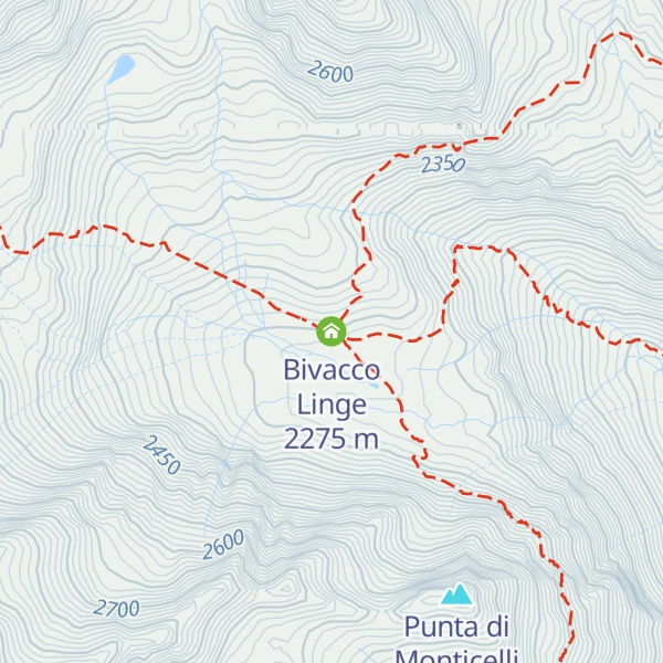 Map of Bivacco Linge
