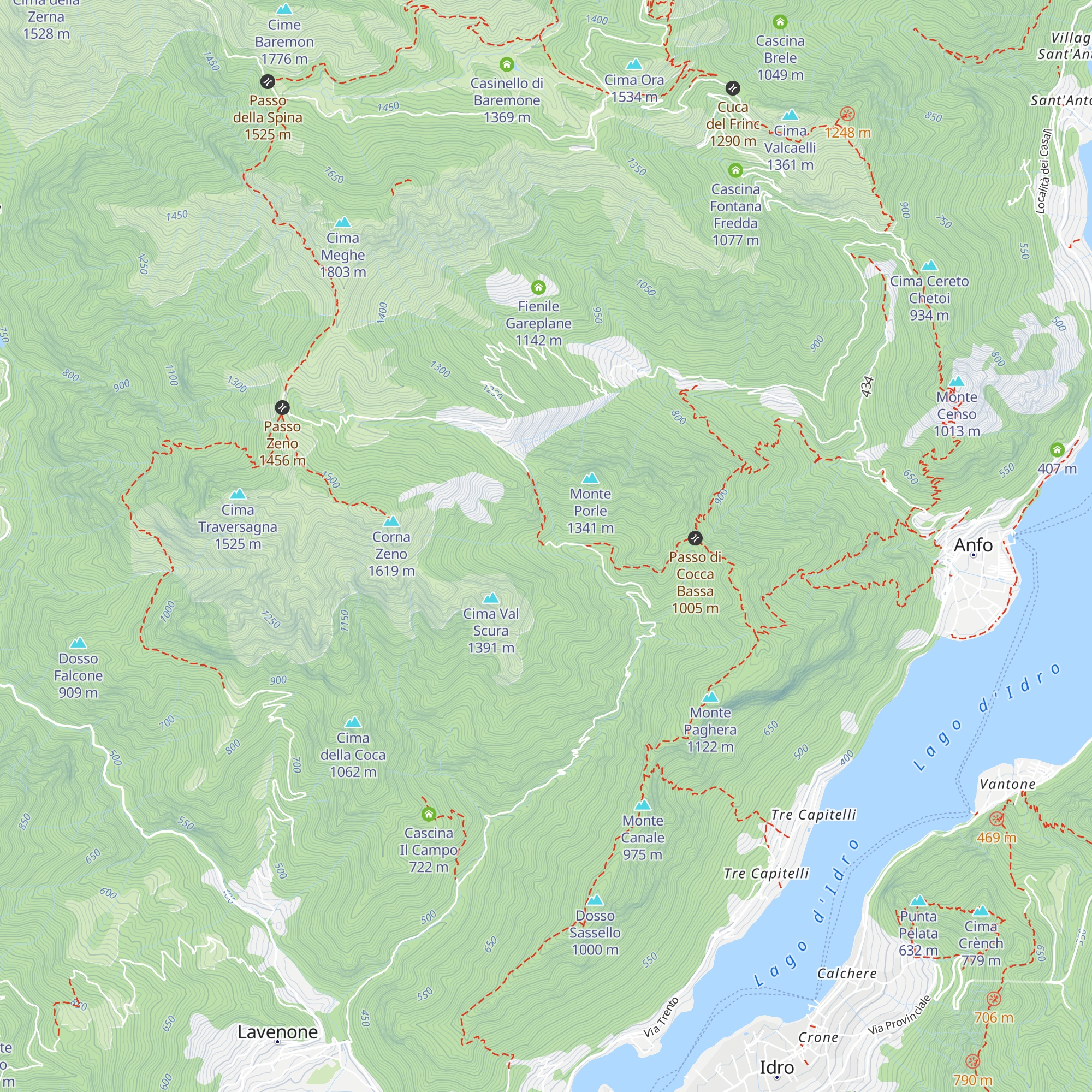Malga Malmentere map