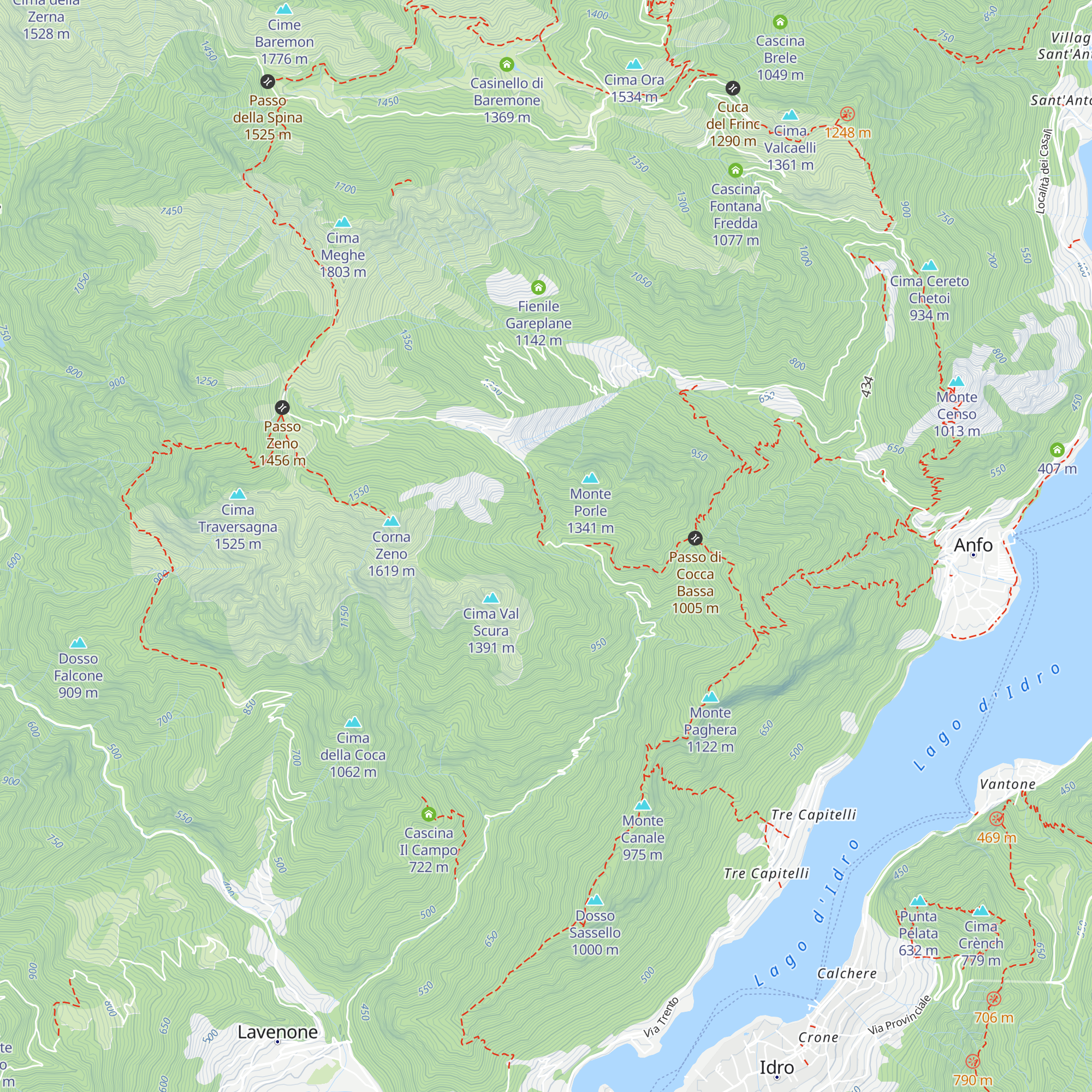 Malga Malmentere map