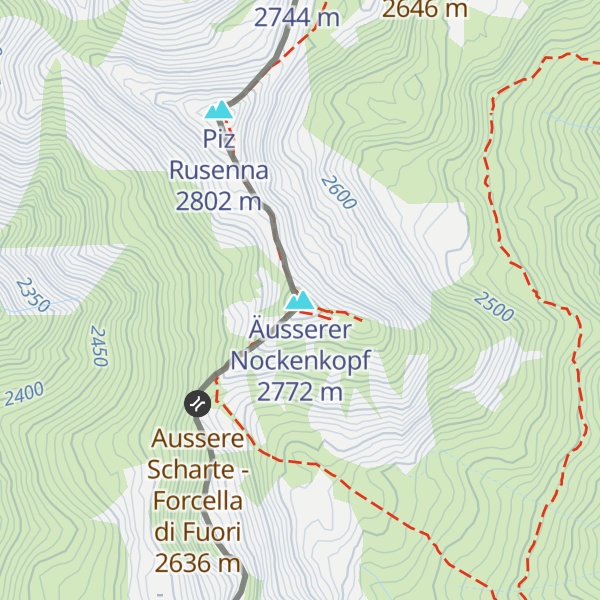 Map of Äusserer Nockenkopf