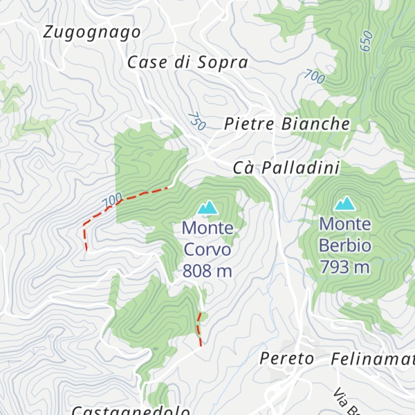 Map of Monte Corvo