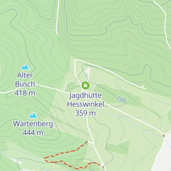Map of Jagdhütte Hesswinkel