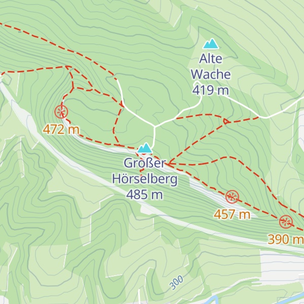 Map of Berggasthaus Großer Hörselberg