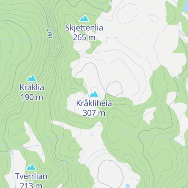 Map of Kråkliheia