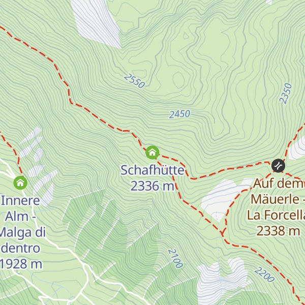Map of Schafhütte