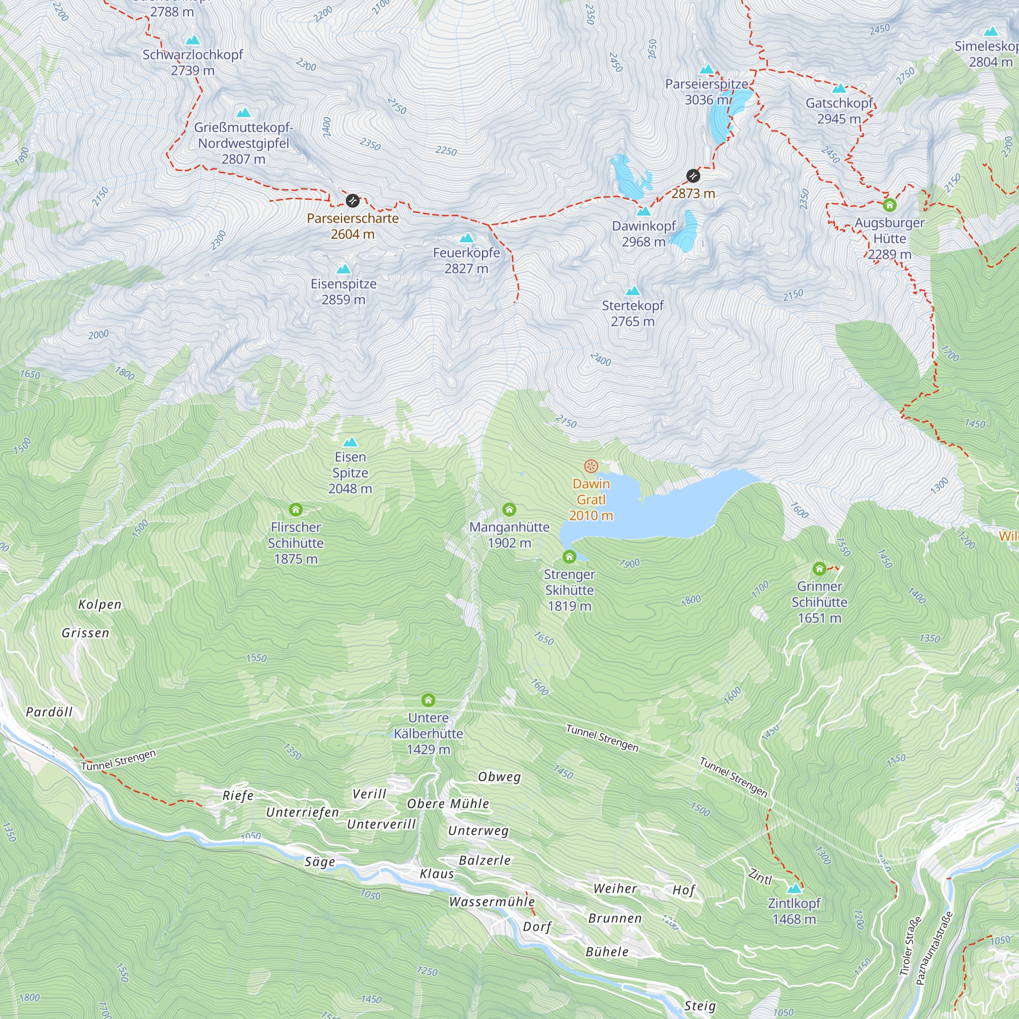 Manganhütte map