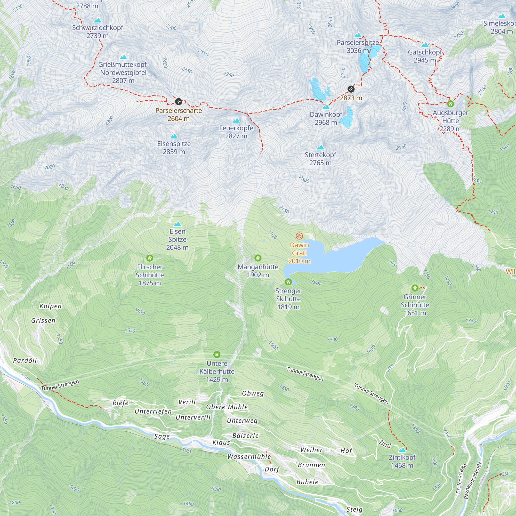 Manganhütte map