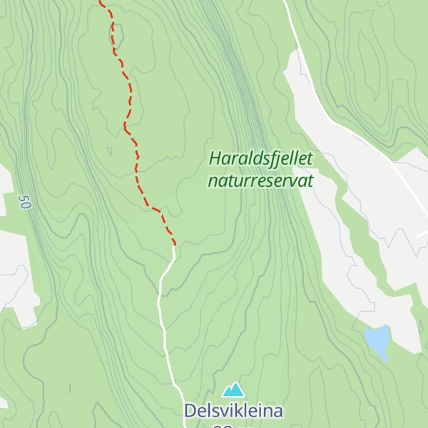 Map of Trappetrinnkleiva