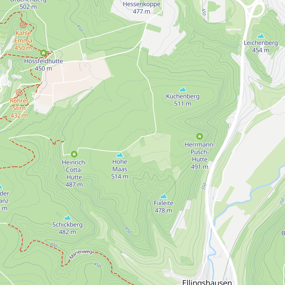 Bakuninhütte map