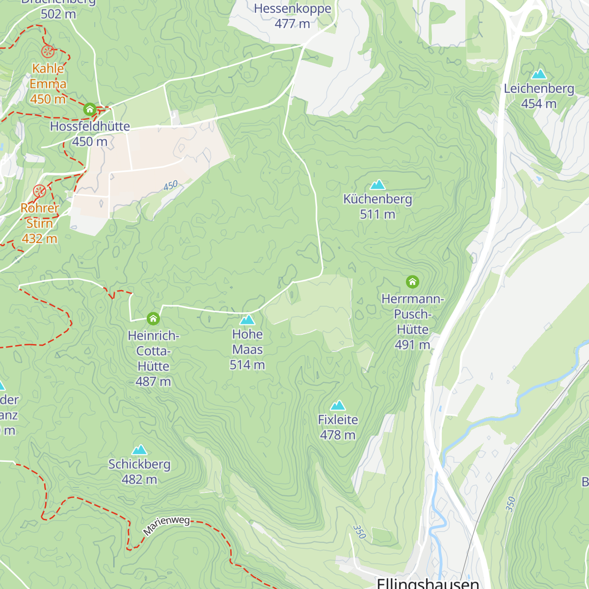 Bakuninhütte map