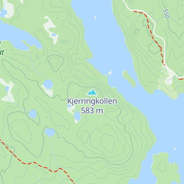 Map of Kjerringkollen