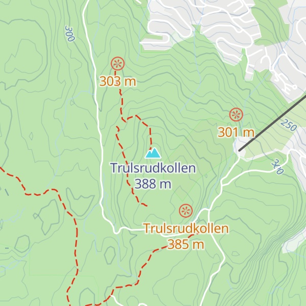 Map of Trulsrudkollen