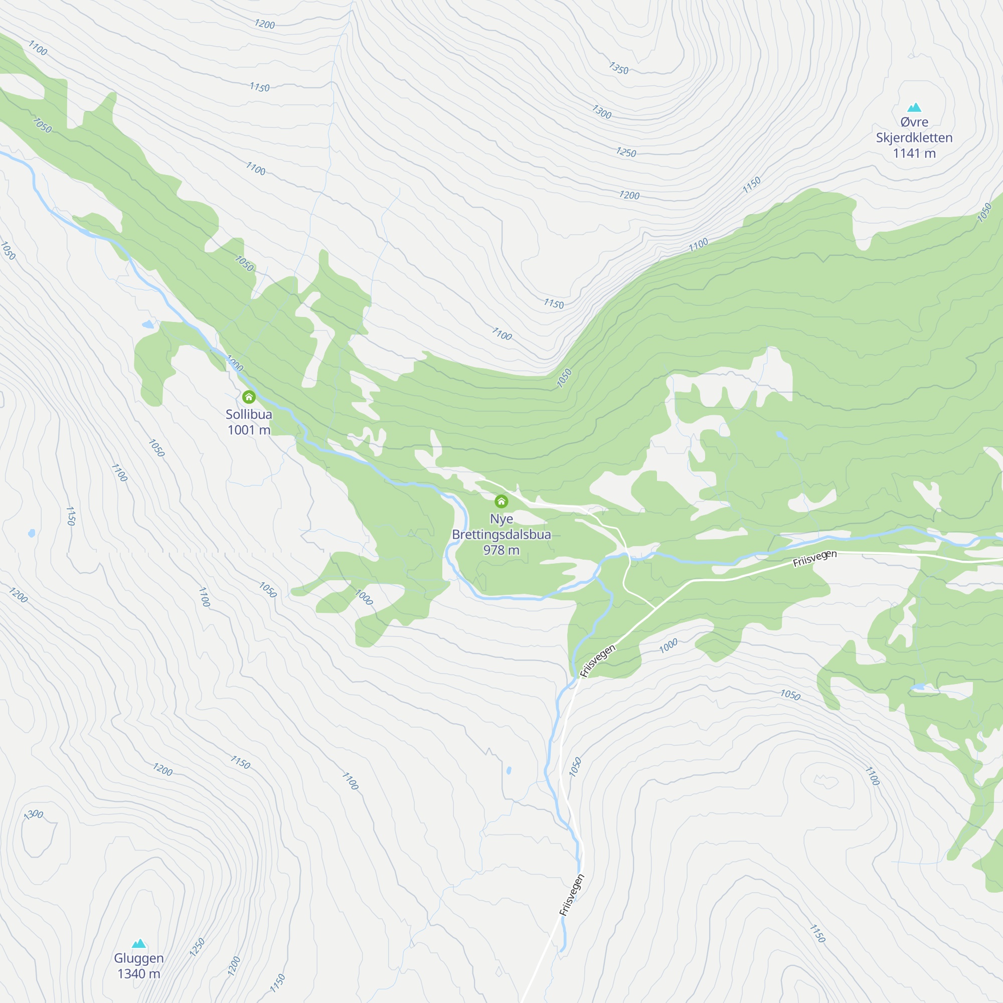 Nye Brettingsdalsbua map
