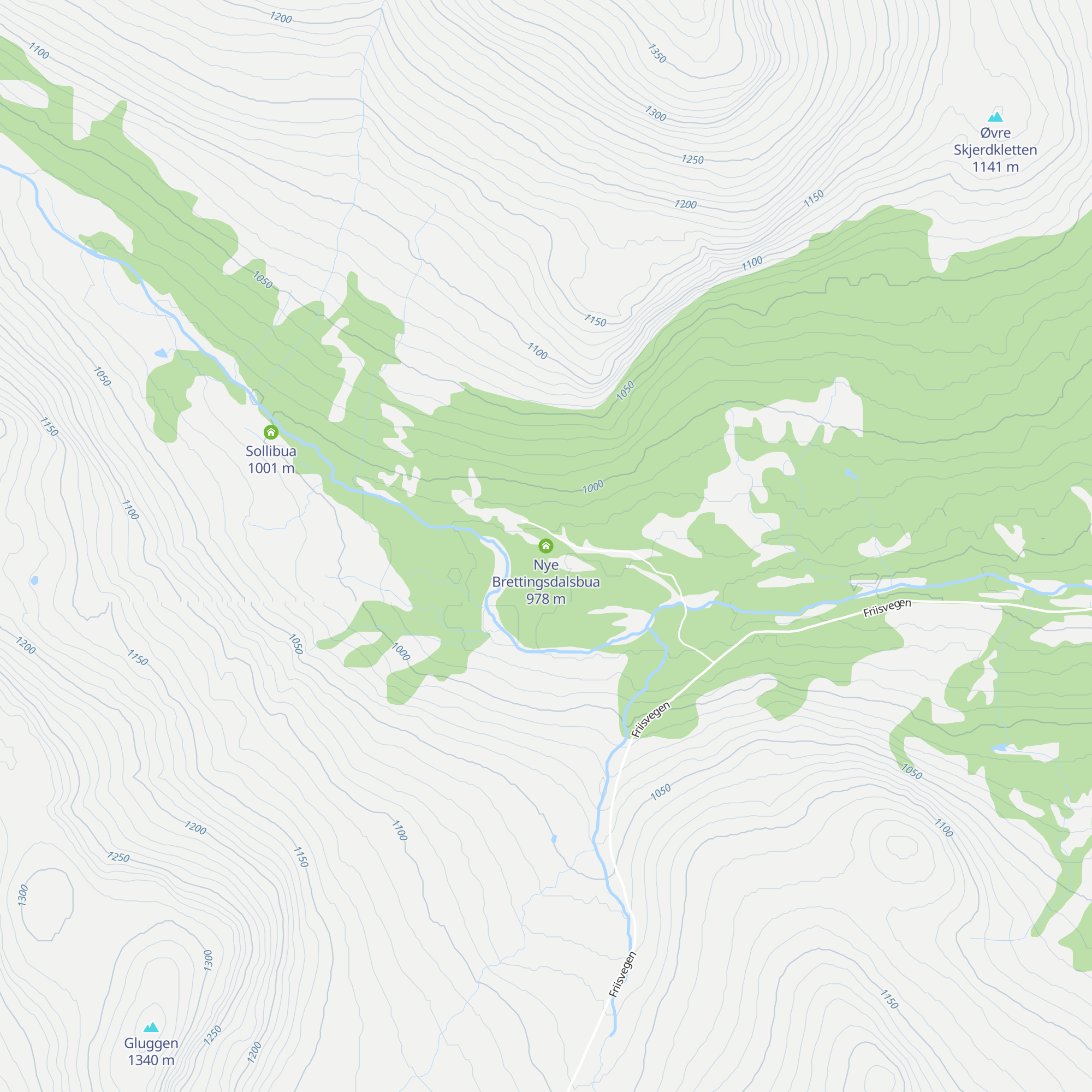 Nye Brettingsdalsbua map