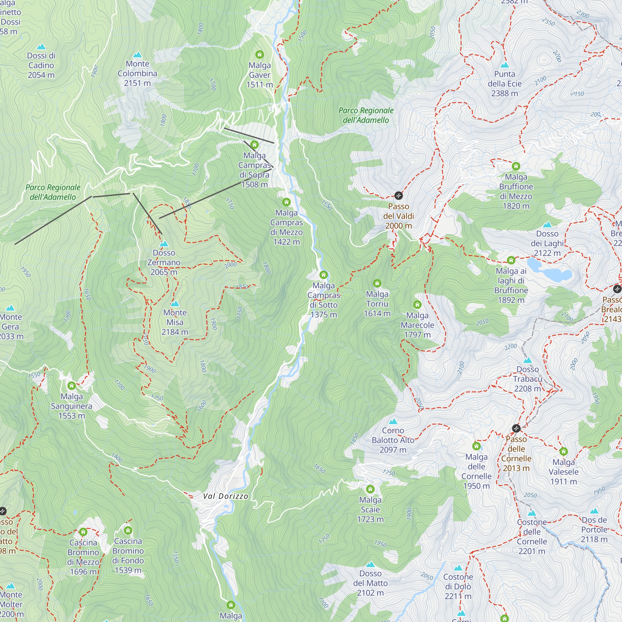 Villa Roma map