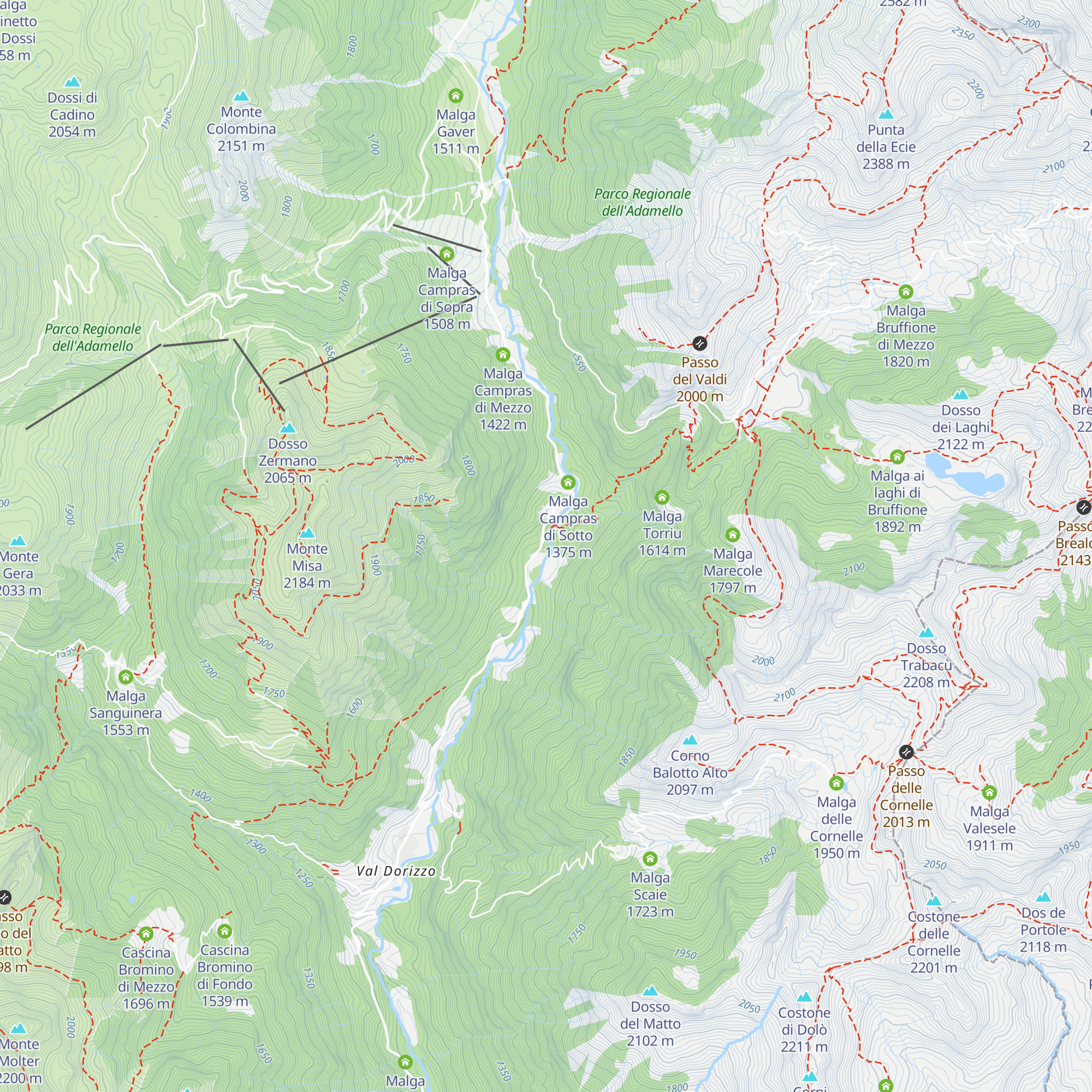 Villa Roma map