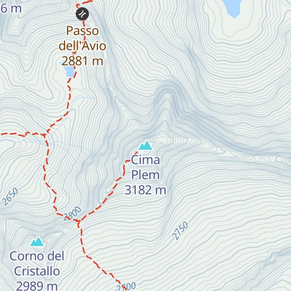 Map of Cima Plem