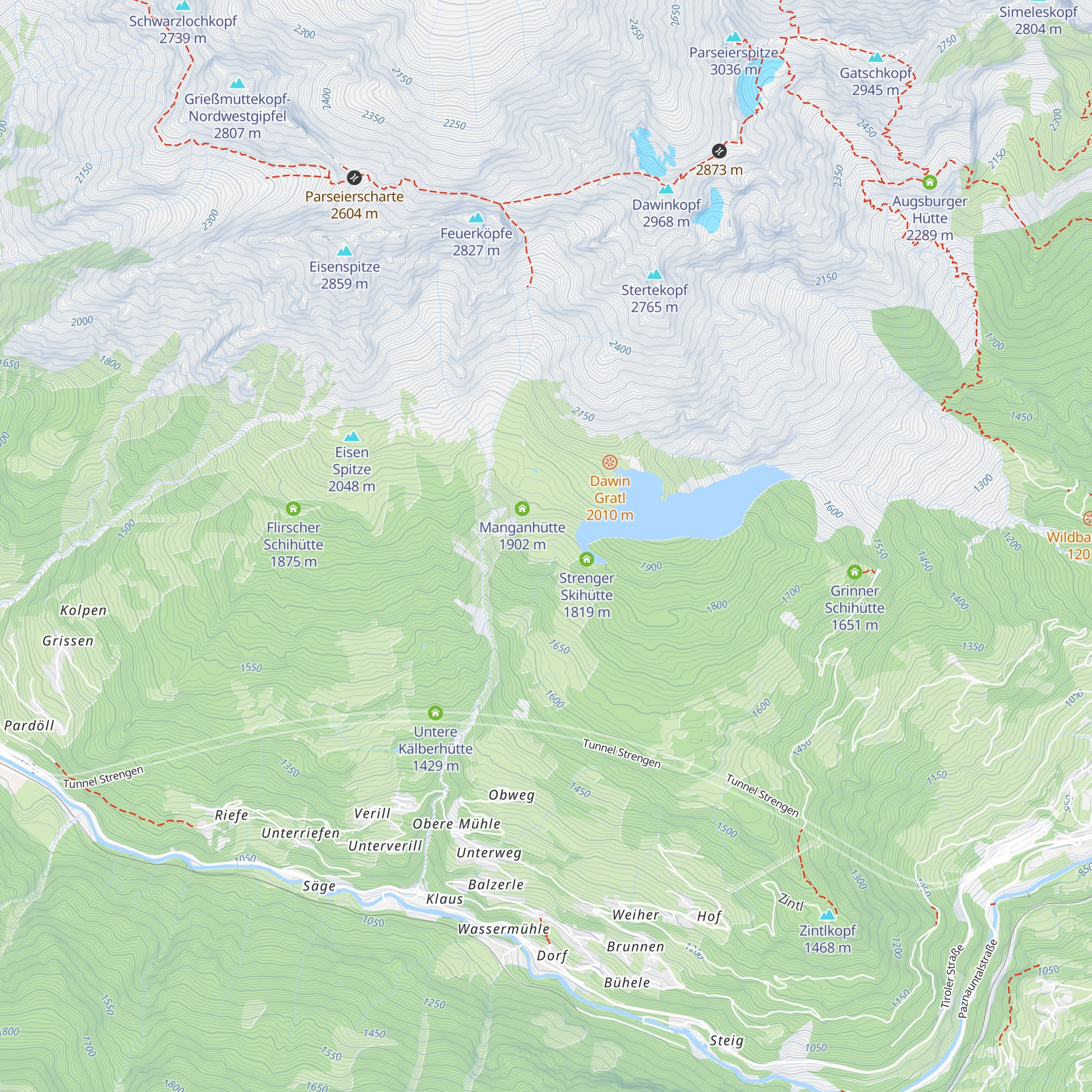 Dawinalm map
