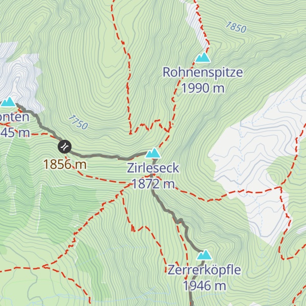 Map of Zirleseck