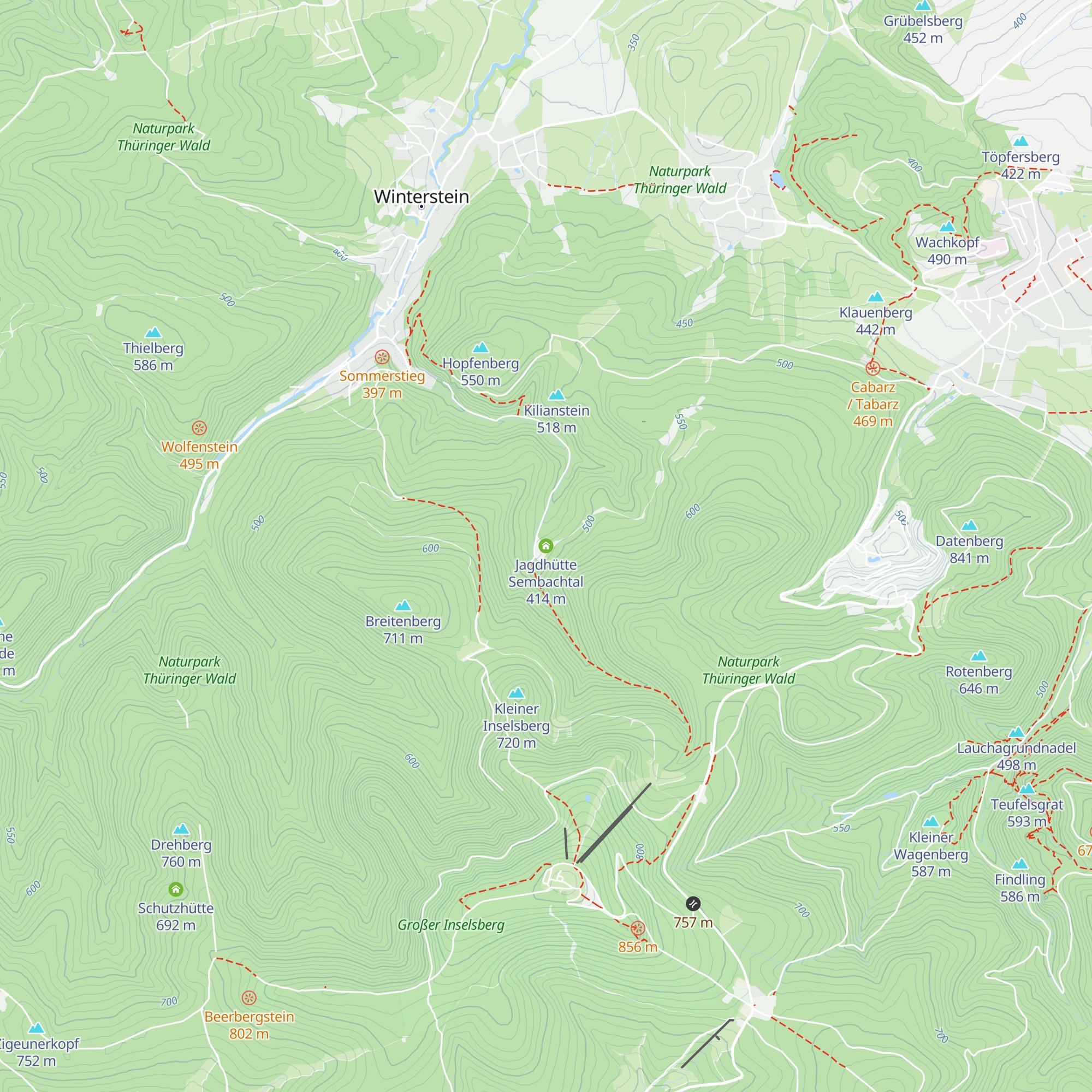 Jagdhütte Sembachtal map