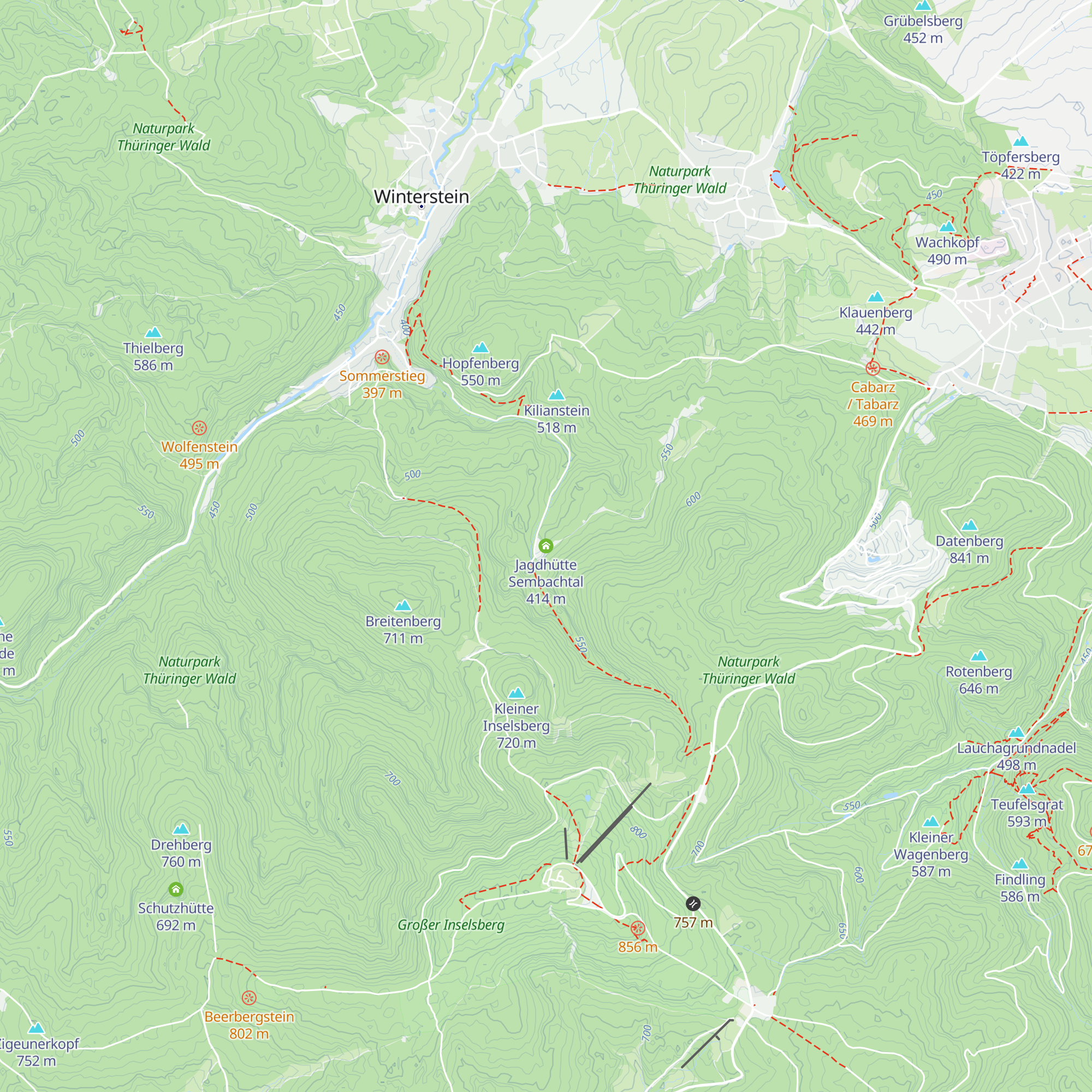 Jagdhütte Sembachtal map