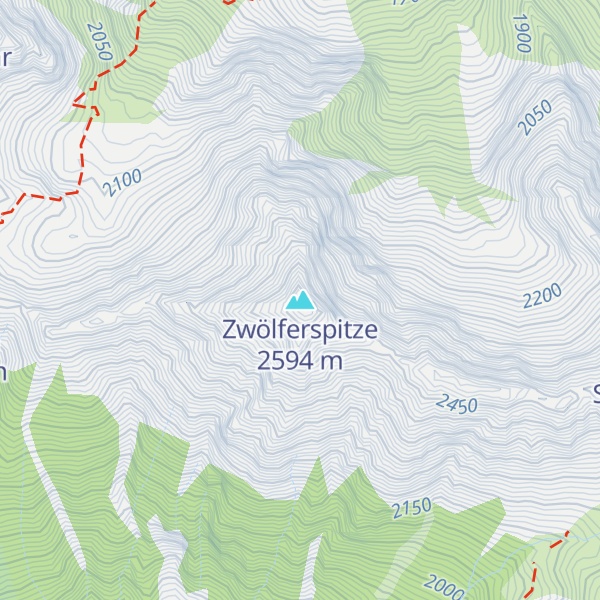 Map of Zwölferspitze
