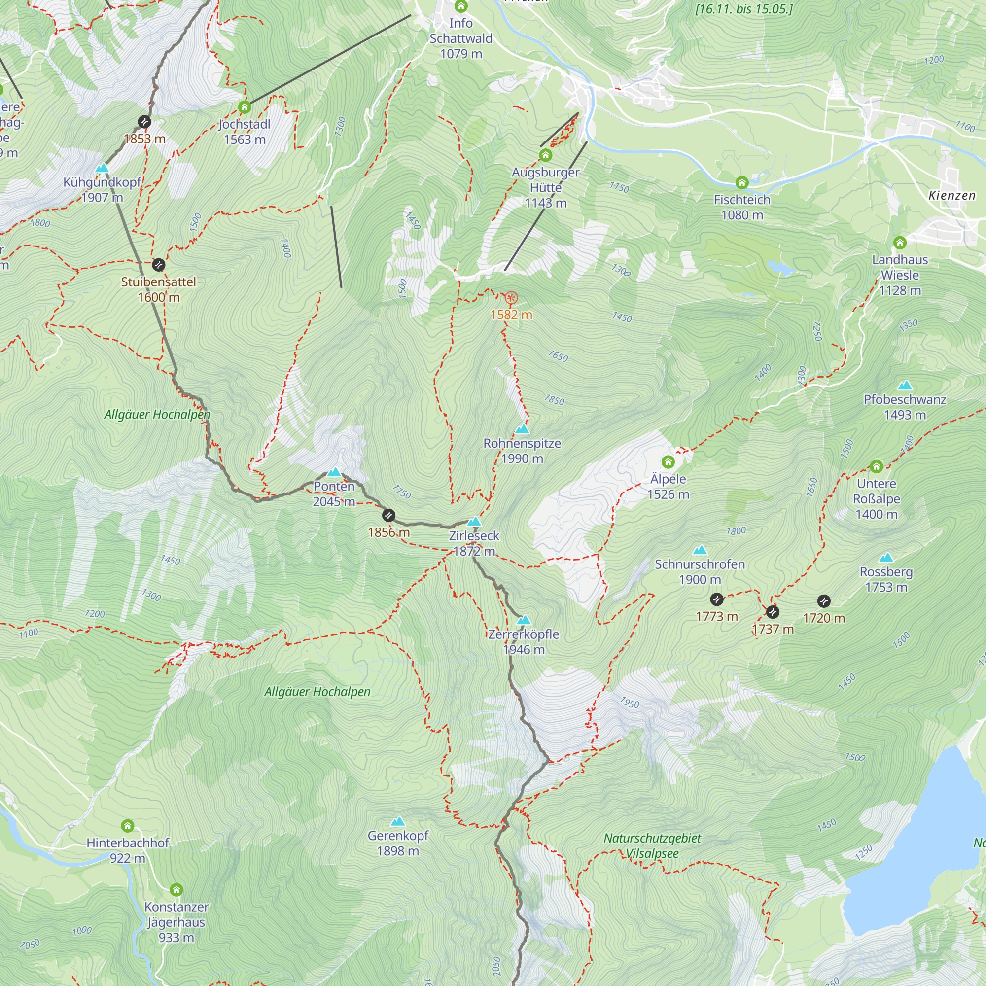 Schutzhütte Bergwacht Tirol map