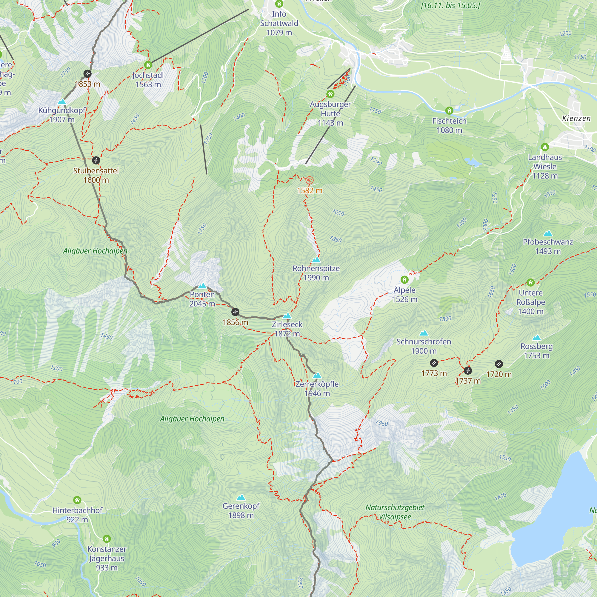 Schutzhütte Bergwacht Tirol map