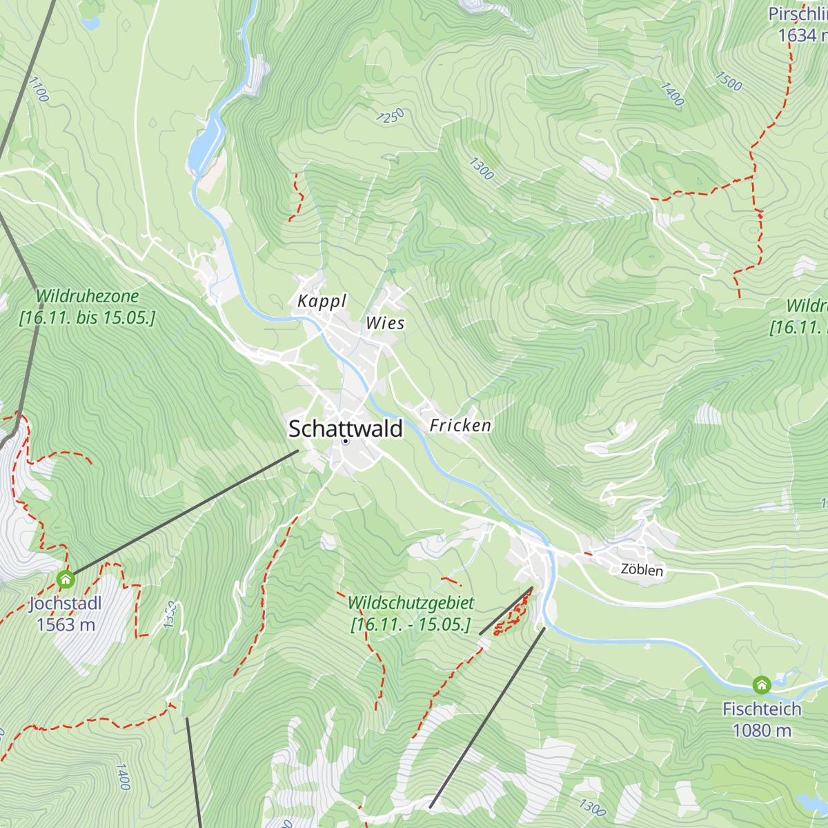 Haus Schattwald map