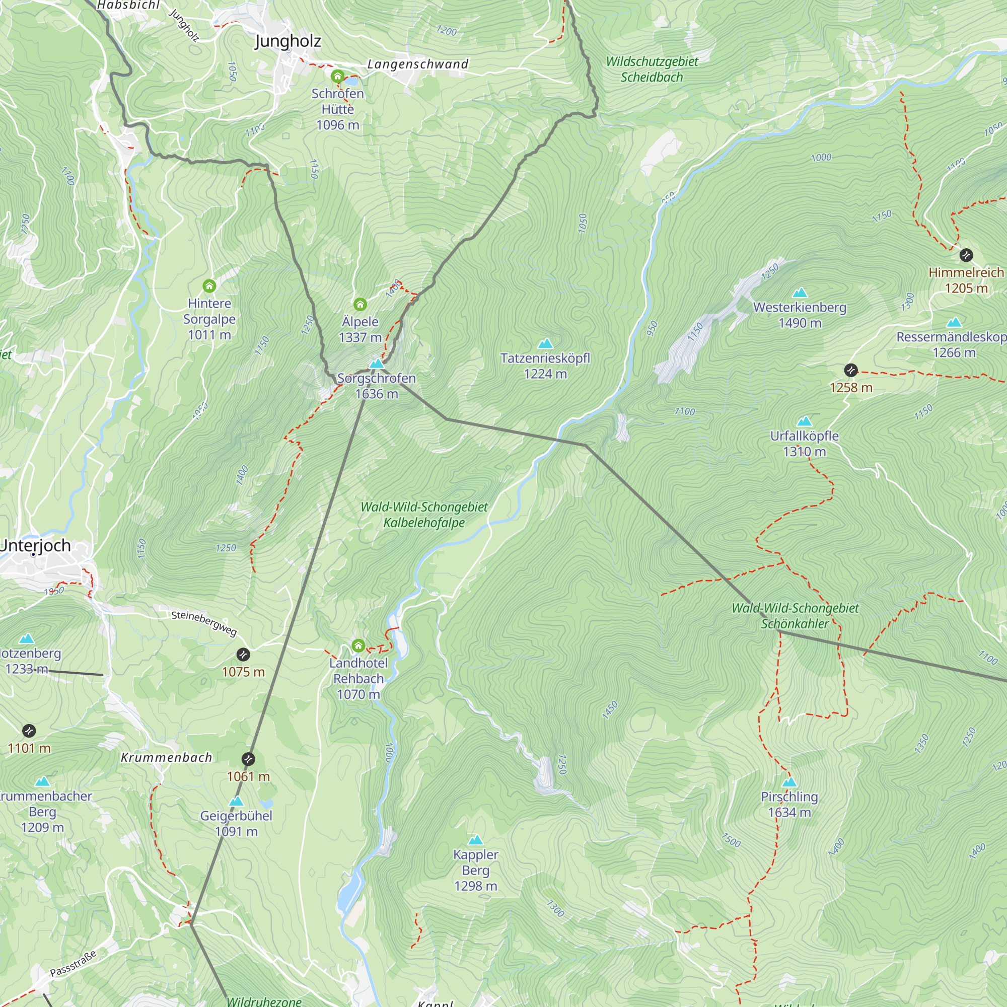 Kalbelehof Alpe map