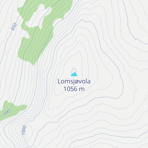 Map of Lomsjøvola