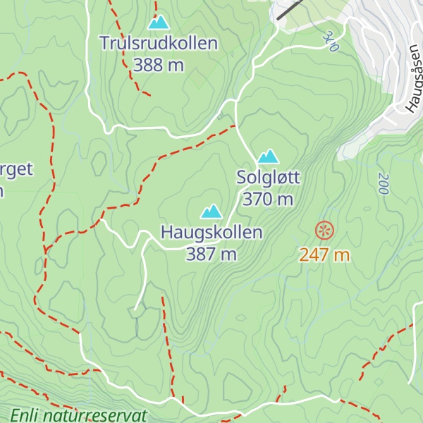 Map of Haugskollen