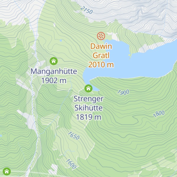 Map of Strenger Skihütte