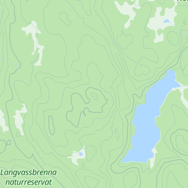 Map of Langvassbrenna