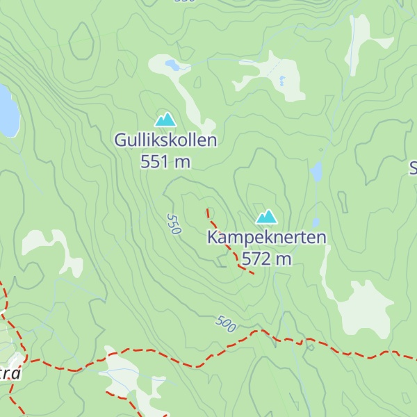 Map of Mørkreiås