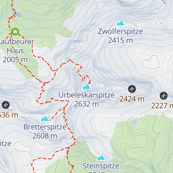 Map of Urbeleskarspitze