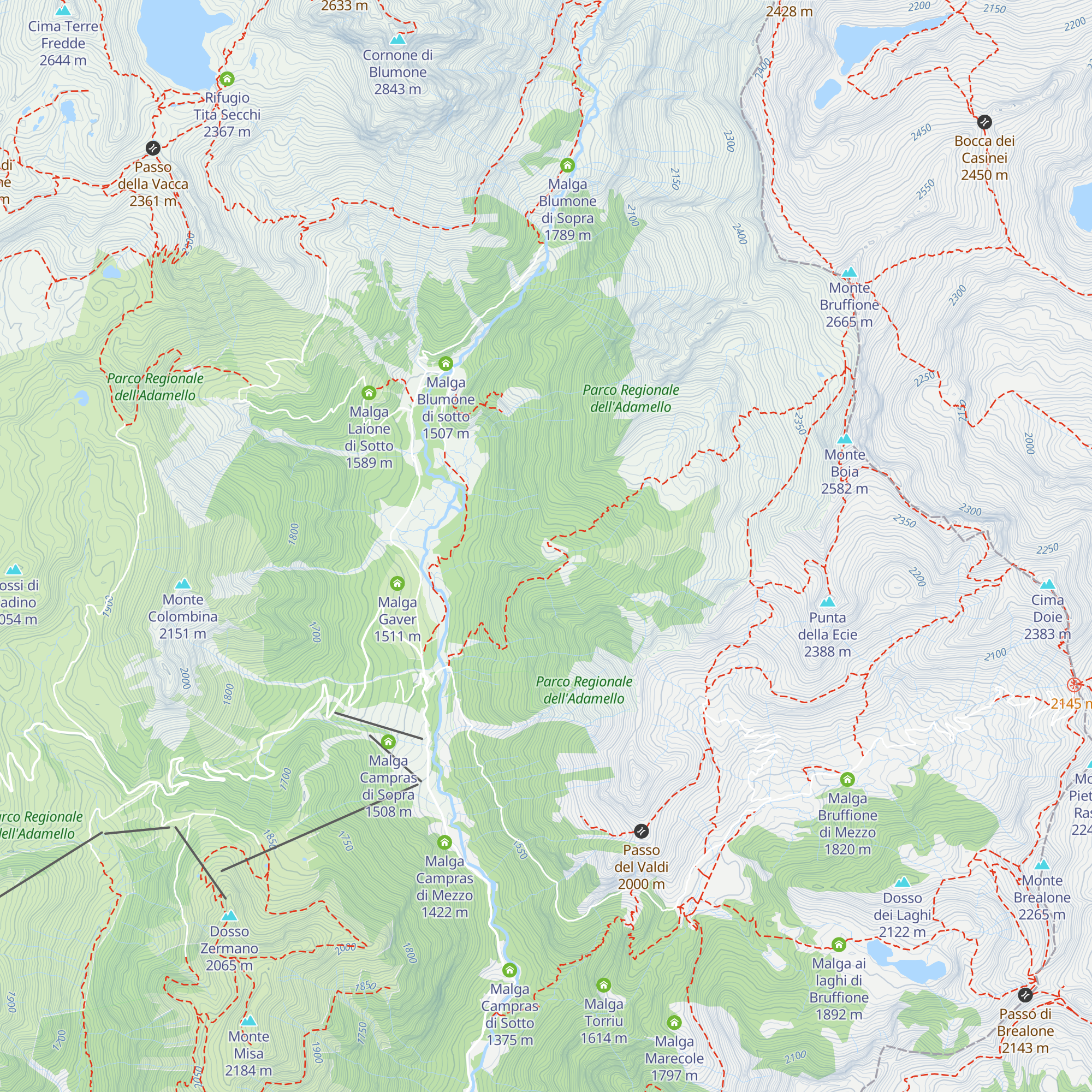 Malga Malghetta map