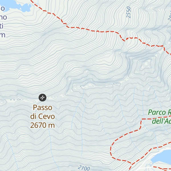 Map of Corno occidentale di Cevo