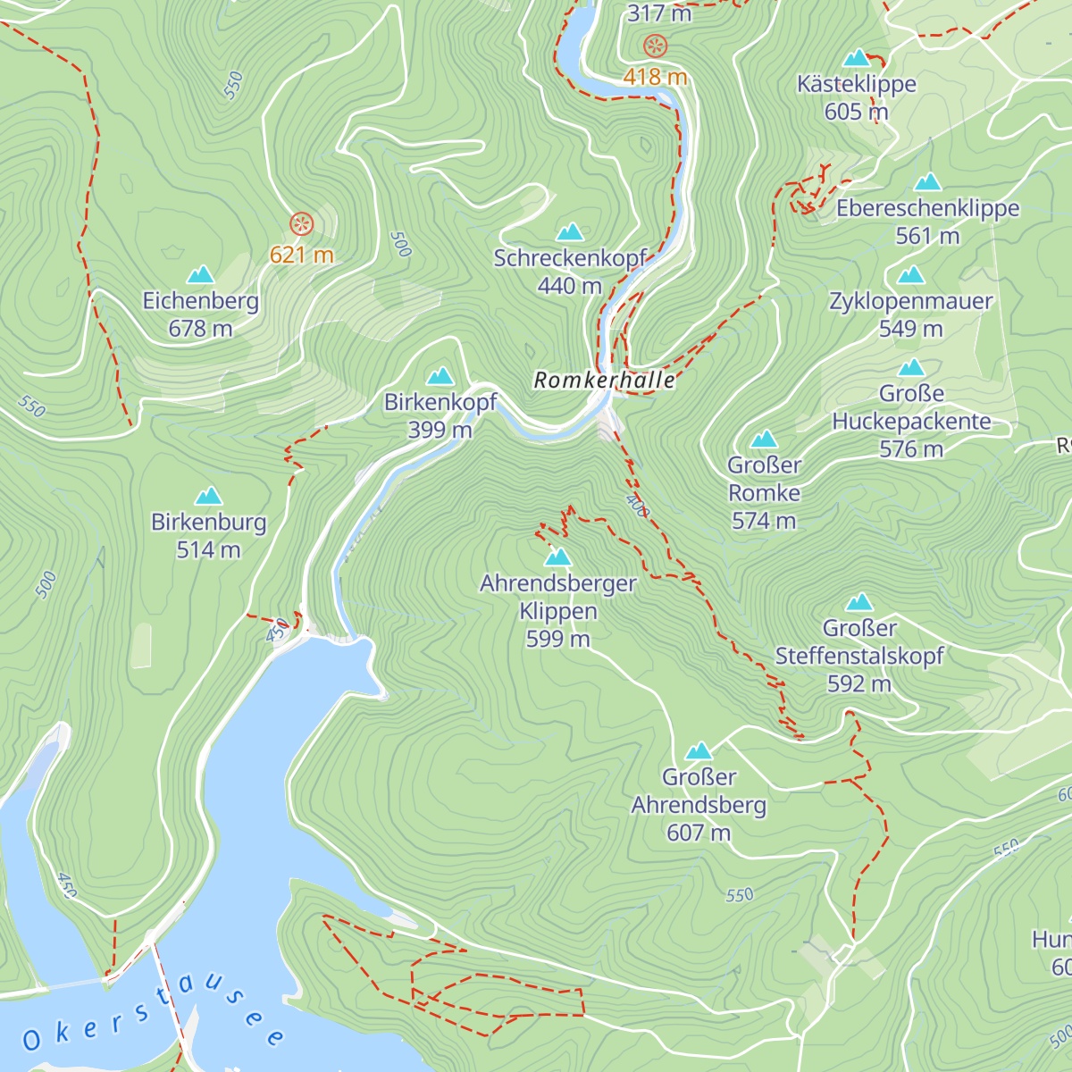 Hallesche Hütte map