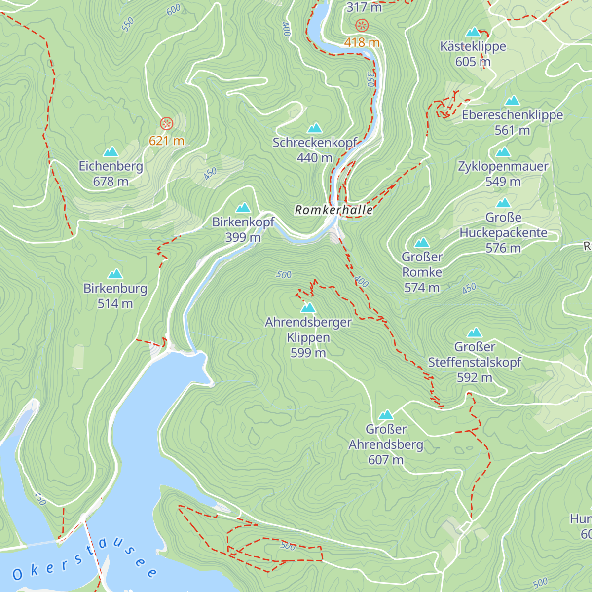 Hallesche Hütte map