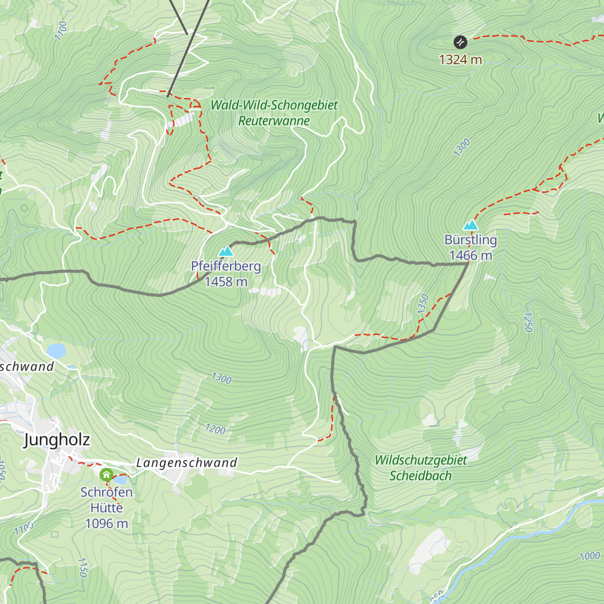 Alpe Stubental map